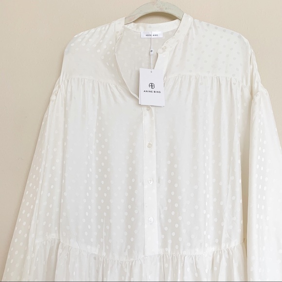 Anine Bing Louise Dress - White - Picture 9 of 16